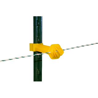 25x T-Pfosten Abstandsisolator, Clip Isolator für T-Post, gelb