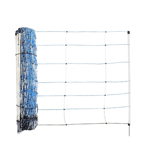 Herdenschutznetz OptiNet Blue 90cm, Einzelspitze, Vertikalstreben - 50m