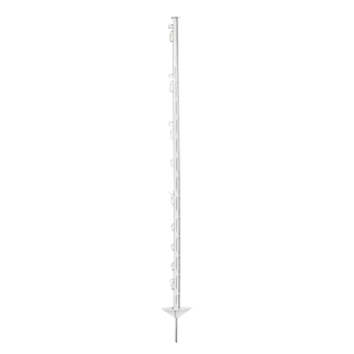 20x Kunststoffpfahl Classic, weiß, 150 cm